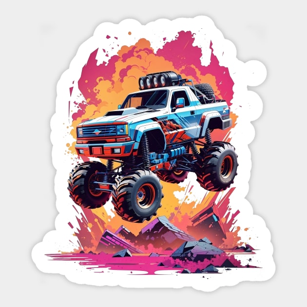 Monster Truck Sticker by snespix